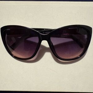 Jones New York Black Cat-Eye Sunglasses with Gradient Lenses